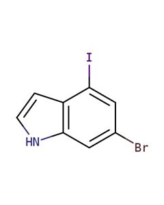 Astatech 6-BROMO-4-IODO-1H-INDOLE; 1G; Purity 95%